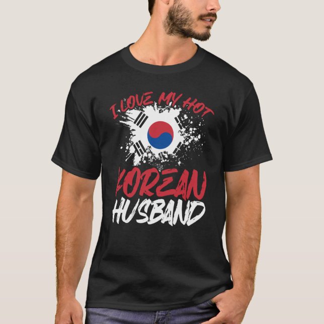 Backprint I Kärlek Min Hett Koreanska Make T Shirt (Framsida)
