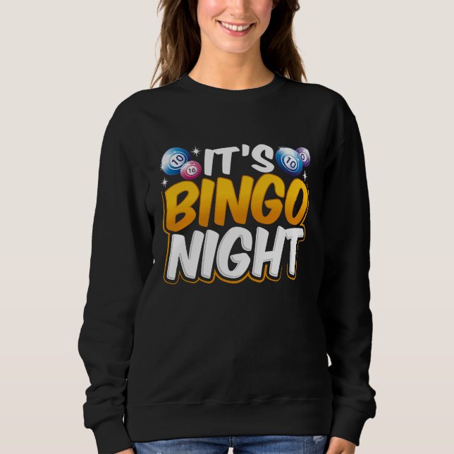 Backprint It's Bingo Night T Shirt (Framsida)