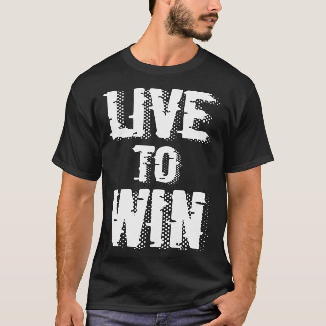 Backprint Live to win T Shirt (Framsida)