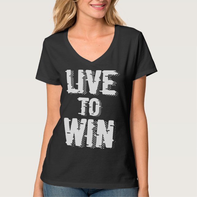 Backprint Live to win T Shirt (Framsida)
