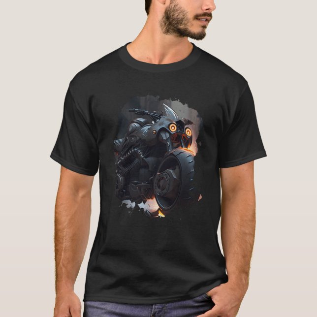 Backprint Powerful Mörkret Journey an epic motoric T Shirt (Framsida)