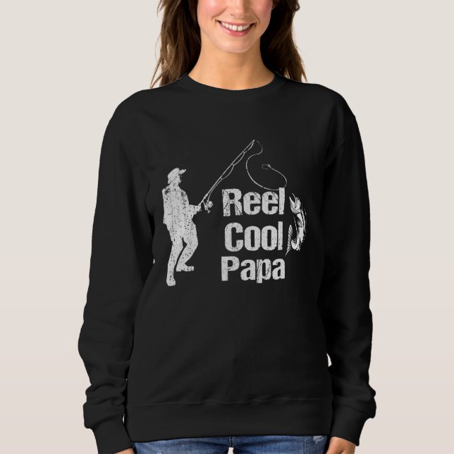 Backprint Reel cool Papa T Shirt (Framsida)