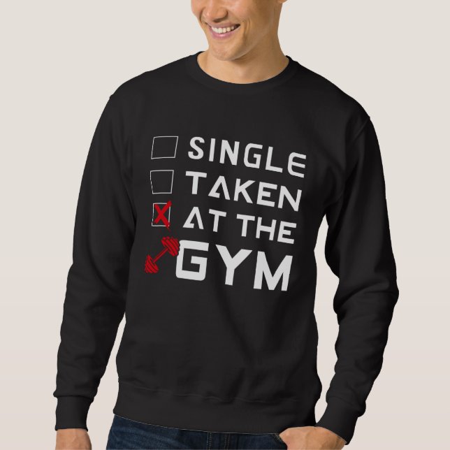 Backprint Single Taken Gym Forgiving Gym Training Lång Ärmad Tröja (Framsida)