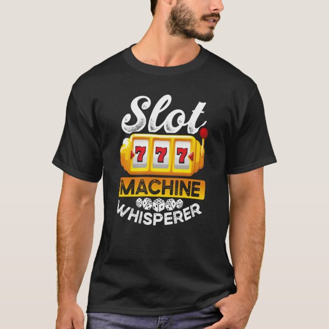 Backprint Slot Maskin Whisperer T Shirt (Framsida)