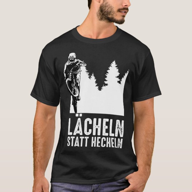 Backprint Smiling i stället för panting E-bikes oc T Shirt (Framsida)