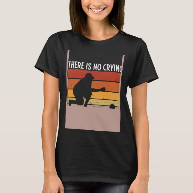 Backprint There S No Crying In Bocce Ball T Shirt (Framsida)