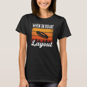 Backprint when in Doubt Layout Ultimate Frisbee T Shirt
