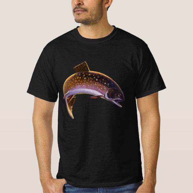 Bäckröding Fisk, Vintage Sportfiske Fiskare Tröja (Framsida)