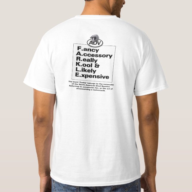Backronym! T-shirt (Baksida)