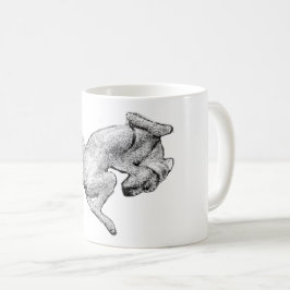 Backside Bliss – Lounging Dog Art Mug Kaffemugg