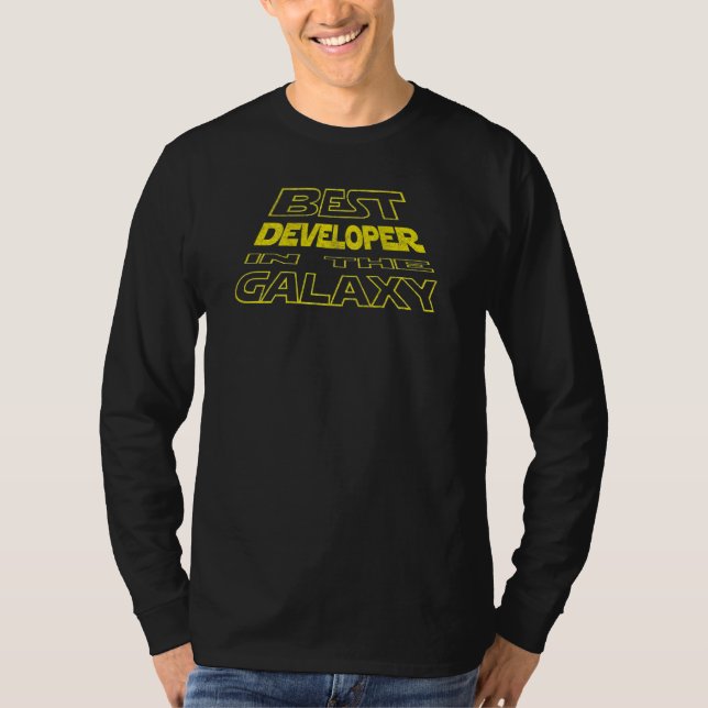 Backside Design för utvecklarutrymme T Shirt (Framsida)