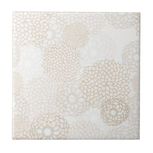 Backsplash blommigt kakelplatta