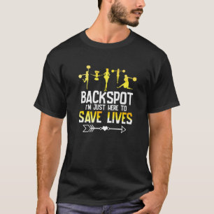 Backspot jag är här för Spara Lives Cheerlead T Shirt