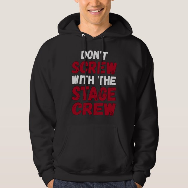Backstage Rör Inte Teaterns Scenpersonal Hoodie (Framsida)