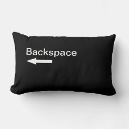 Backstegstangentdatornyckel (svarten) lumbarkudde