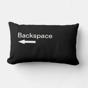 Backstegstangentdatornyckel (svarten) lumbarkudde
