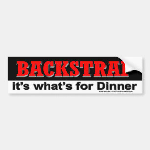 BACKSTRAP är det vad är för middagbildekal Bildekal