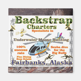Backstrap Charters Undervattensälgjakt Alaska Magnet