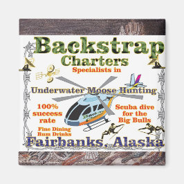 Backstrap Charters Underwater Moose Hunting Alaska Magnet