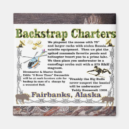 Backstrap Charters Underwater Moose Hunting Magnet