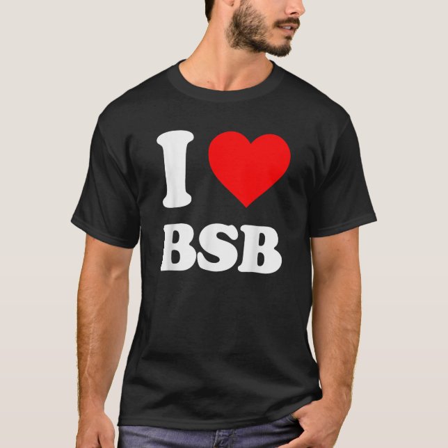 Backstreet Boys I Heart BSB T Shirt (Framsida)