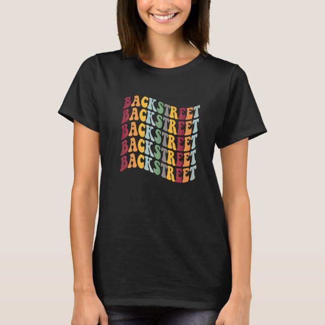 Backstreet Groovy Vintage Retro T Shirt (Framsida)