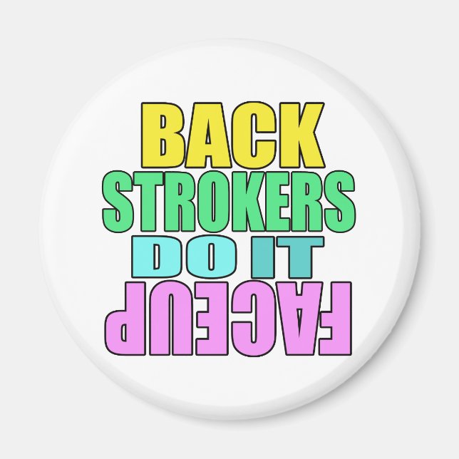 Backstroker gör det ansikte uppåt magnet (Framsidan)