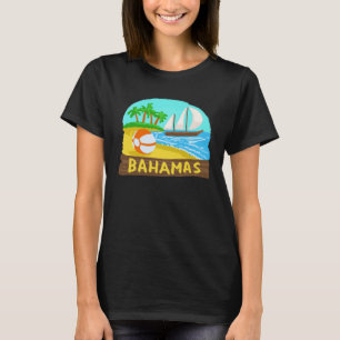 Bäckunön Beach Handflatan vid Bhamas Träd Sol T Shirt