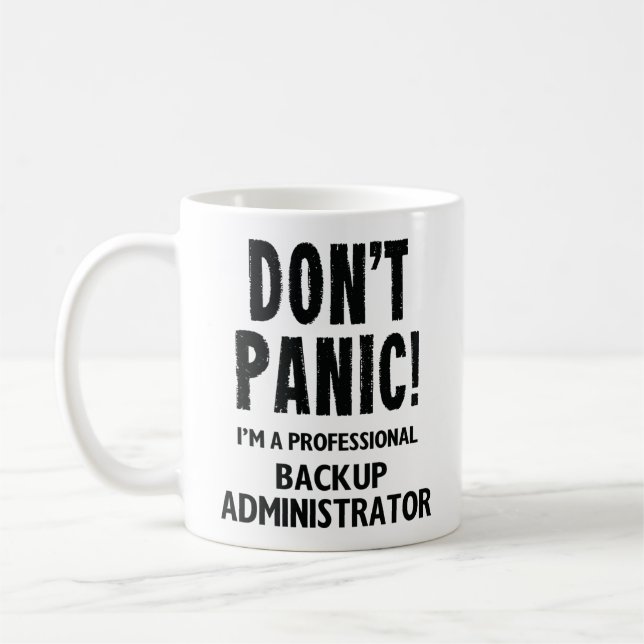 Backup Administrator Kaffemugg (Vänster)