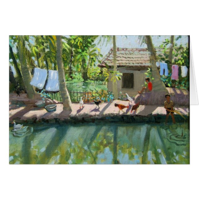 Backwater India Hälsningskort (Framsidan Horizontal)