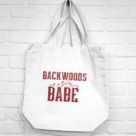 Backwood Babe Typography Jumbo Tygkasse