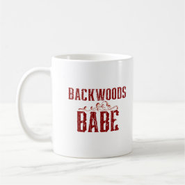 Backwood Babe Typography Kaffemugg