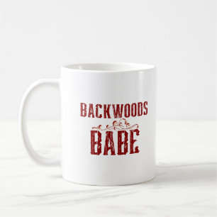 Backwood Babe Typography Kaffemugg