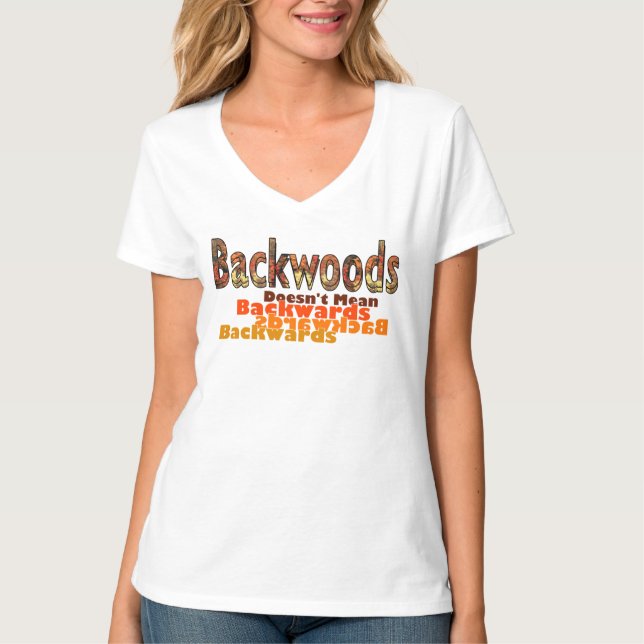 Backwood Elak inte bakåt T Shirt (Framsida)