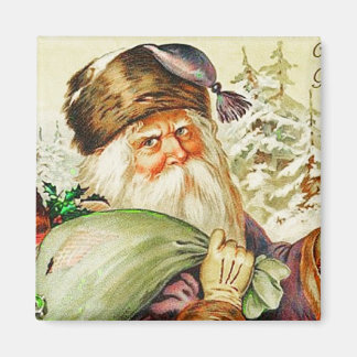 Backwood Santa Vintage Magnet