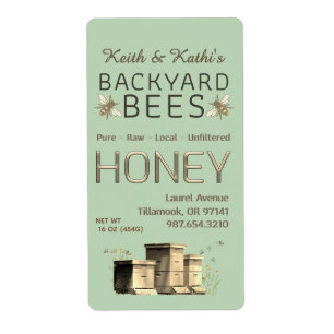 Backyard Bees Hives Little Bees Garden Grönt Fraktsedel