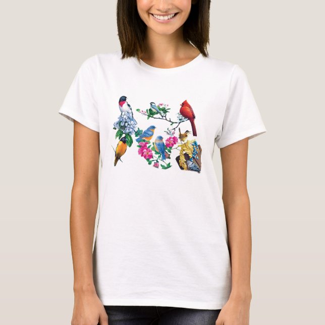 Backyard Birds Shirts T Shirt (Framsida)