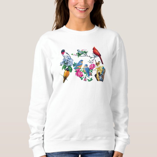 Backyard Birds Sweatshirt T Shirt (Framsida)