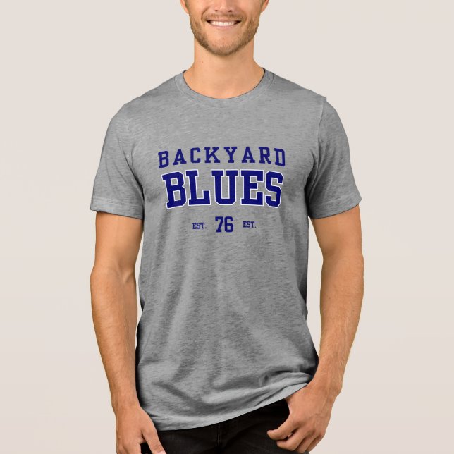 Backyard blues Vintage T-Shirt (Framsida)