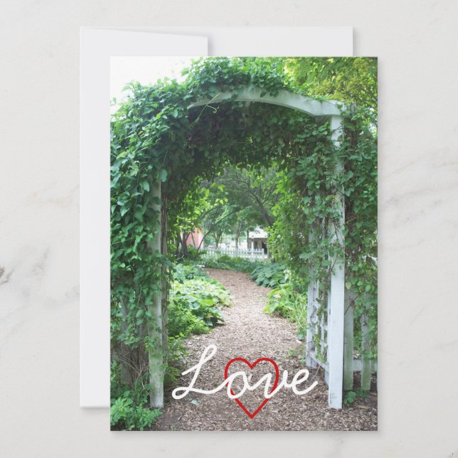 Backyard Bröllop - Bröllopsinbjudan Inbjudningar (Framsida)