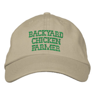Backyard Chicken Farmer Embroiderade Hat Broderad Keps
