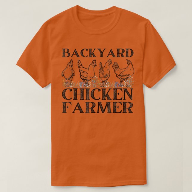 Backyard Chicken Farmer Funny Chicken Farming T Shirt (Design framsida)