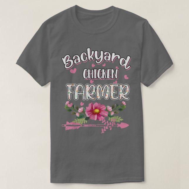 Backyard Chicken Farmer Funny Humor T Shirt (Design framsida)