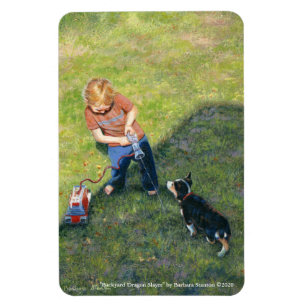 "Backyard Dragon Sayer" Flexible Magnet