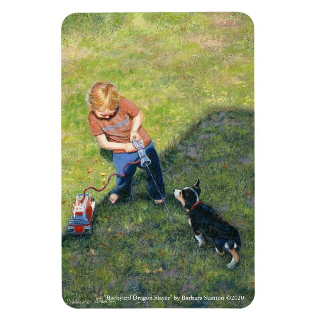 "Backyard Dragon Sayer" Flexible Magnet (Vertikal)