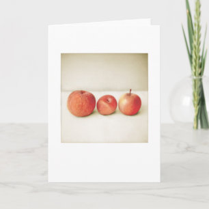 Backyard Fuji Apples Photo Painting Blank Hälsning Kort
