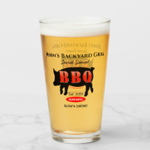 Backyard Grill Master Grilling BBQ Pint Beer