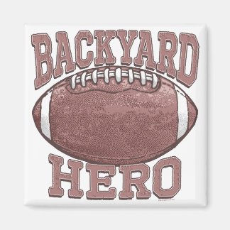 Backyard Hero Football Gear Magnet