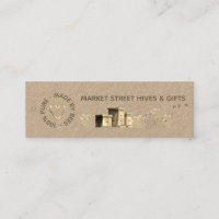 Backyard honey Kraft Flower Hives Guld Heart Bees