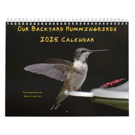 Backyard Hummingbird 8,5 x 11 tum Kalender